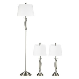 Lampenset - LuxLight - Sfeervol - Modern - Zilver/wit