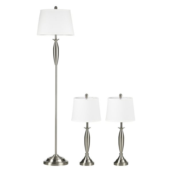 Lampenset - LuxLight - Sfeervol - Modern - Zilver/wit