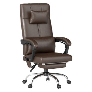 Bureaustoel - Massagefunctie - Ergonomisch - Verstelbaar - Bruin
