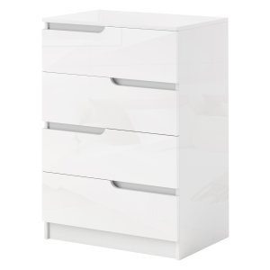 Kledingkast - Ladekast - Modern design - Veel opbergruimte - Wit