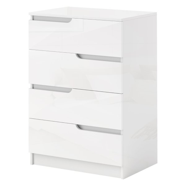 Kledingkast - Ladekast - Modern design - Veel opbergruimte - Wit