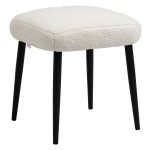 Voetenbank - LuxeComfort - Zachte bekleding - Creme