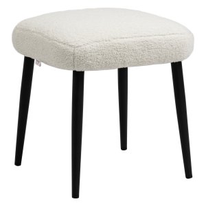 Voetenbank - LuxeComfort - Zachte bekleding - Creme