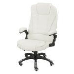 Bureaustoel - Massagebureaustoel - Ergonomisch & Crèmewit
