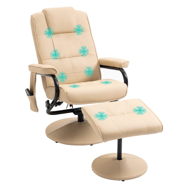 Relaxstoel - Luxe Fauteuil - Comfortabel - Crèmekleurig