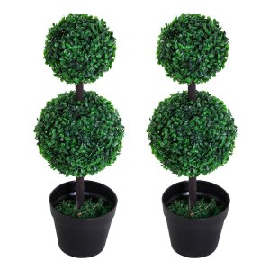 Kunstplanten - Luxe - Zwart – Cementen pot