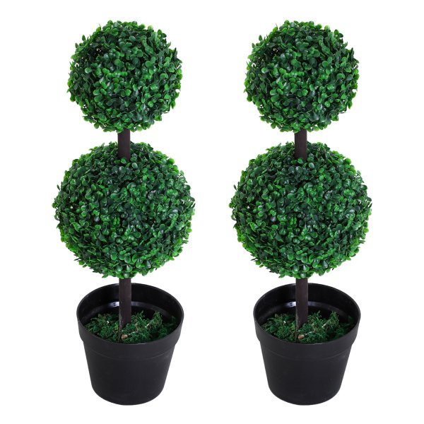 Kunstplanten - Luxe - Zwart – Cementen pot