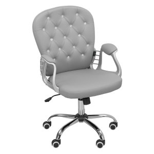 Bureaustoel - Ergonomisch - Armleuningen - Comfortabel - Lichtgrijs