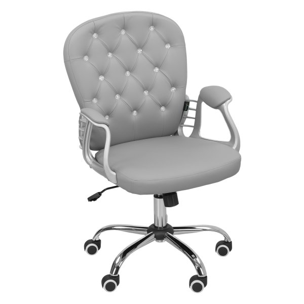Bureaustoel - Ergonomisch - Armleuningen - Comfortabel - Lichtgrijs