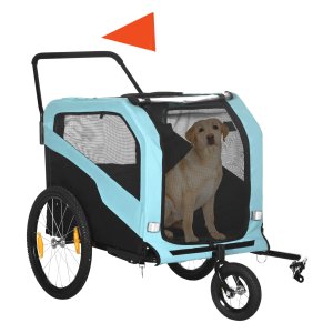 Hondenkar - SafetyPets - Autostoel 2-in-1 - Reflectoren - Blauw