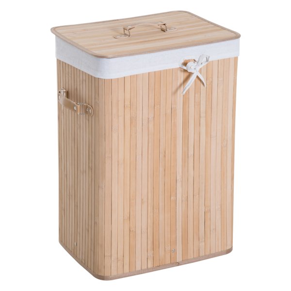 Bamboewasmand - EcoHome - Opvouwbaar - Natuurlijke kleur