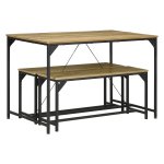 Eetkamerset – ModernLiving - 3-delige set – Natuurlijke uitstraling - Grijs