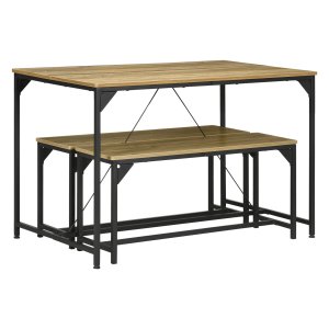 Eetkamerset – ModernLiving - 3-delige set – Natuurlijke uitstraling - Grijs