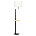 Vloerlamp - Modern - Met USB-aansluiting - Crème
