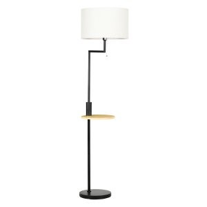 Vloerlamp - Modern - Met USB-aansluiting - Crème