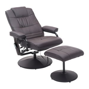 Massagestoel - RelaxLife - Elektrische massagefunctie - Draaibaar - Bruin