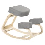 Zithocker - Ergonomisch - Gestoffeerd - Grijs