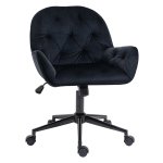 Kantoorstoel - LuxeComfort - Wieltjes – Verstelbaar - Zwart