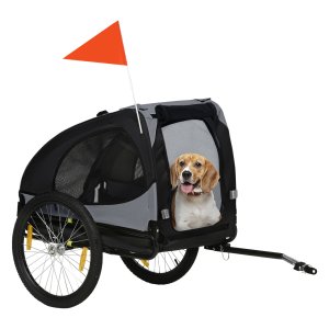 Hondenkarren - SportyPaws - Opvouwbaar - Waterbestendig - Zwart