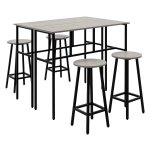 Eettafel - Industriële Design - Staal Frame - Walnootbruin