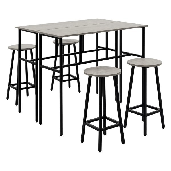 Eettafel - Industriële Design - Staal Frame - Walnootbruin