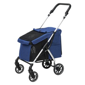 Hondenbuggy - Lichtgewicht en Opvouwbaar - Donkerblauw