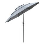 Parasol - Draaibaar Dak - 8 Ribben - Beige