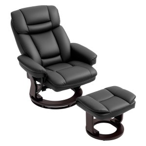 Comfortabele Fauteuil - Verstelbaar en Gestoffeerd - Zwart