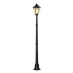 Tuinlantaarn - SolarLight - 19 LEDs – 130 Lumen - zwart