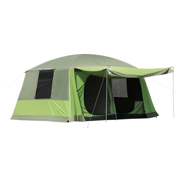 Kampeertenten - Ruime familietent - 2 slaapcabines - Groen
