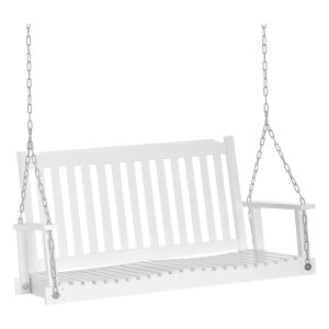 Schommelbank - Massief hout - Wit