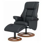 Relaxstoel - Elektrische ligfunctie - Kantelbaar - Zwart