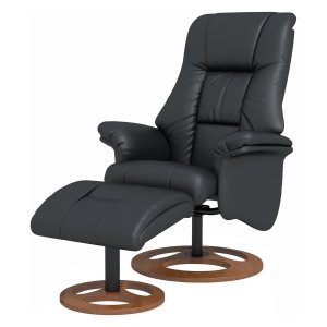 Relaxstoel – LuxeComfort - Elektrische ligfunctie - Kantelbaar - Zwart