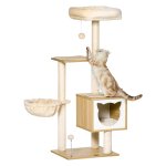 Krabpaalvrachtwagen - Klimplatform - Houten constructie - Beige