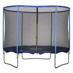 Tuintrampoline - Veiligheidsnet - Buitenfitness - Staalblauw