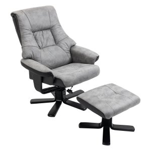 Relaxstoel - LuxeComfort - Draaifunctie - Grijs