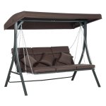 Swingbank - Hollywood - Verstelbaar zonnedak – Draagvermogen - Bruin