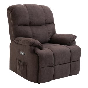 Relaxstoel - Luxe Verstelbaar - USB-Aansluiting - Bruin