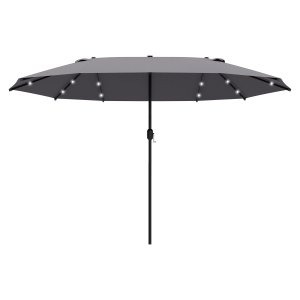 Tuinparasol - Luna - LED-verlichting - Donkergrijs