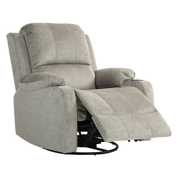 Relaxstoel - Luxe ligfunctie - Inclusief bekerhouder - Bruin