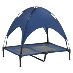 Huisdierbed - ComfortPaws - Verhoogd en ademend - Donkerblauw