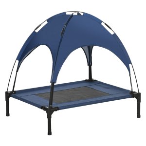 Hondenbed - LuxuriousPets - verhoogd en UV-beschermd - donkerblauw