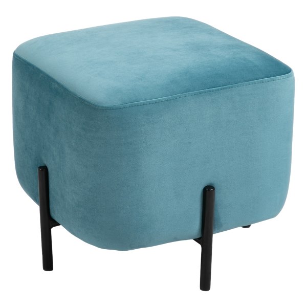 Voetenbankje - ComfortZone - Comfortabel en Stevig - Turquoise