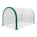 Kas - Tuinmeubelland - Tunnelvorm - Roldeur - Wit