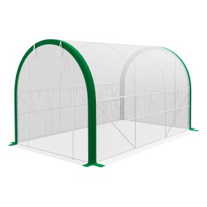 Kas - Tuinmeubelland - Tunnelvorm - Roldeur - Wit