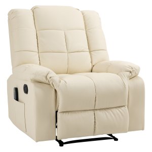Ontspanningsstoel - ComfortPro - Massagefunctie – TV-functie – Crème