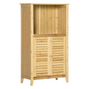 Badkamermeubel - Bamboe Experts - Open plank - Natuurlijke uitstraling