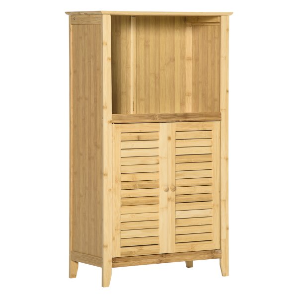 Badkamermeubel - Bamboe Experts - Open plank - Natuurlijke uitstraling