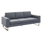 Bankstel - Comfort Deluxe - Stof - Donkergrijs