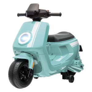 Kindermotor - Elektrisch - Koplamp en muziek - Groen